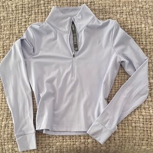 Light Vuori Purple Long Sleeve Quarter-Zip Top